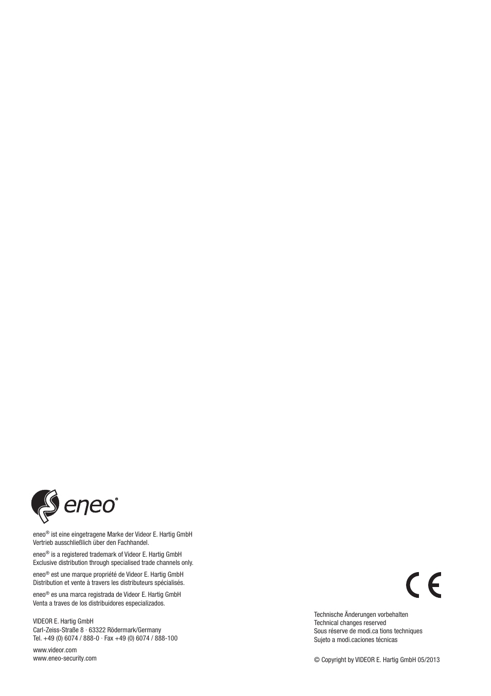 Eneo VMC-10.4LED-CP User Manual | Page 56 / 56