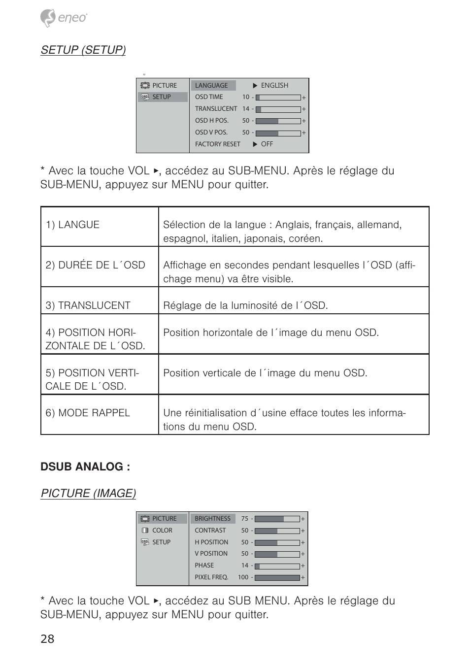 Eneo VMC-10.4LED-CM User Manual | Page 28 / 56