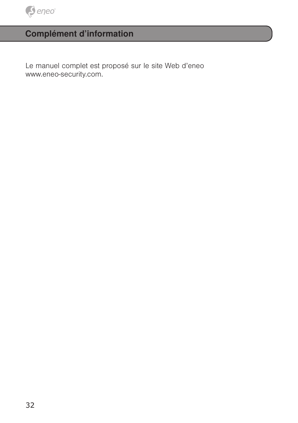Complément d’information | Eneo VMC-10.4LED-CM User Manual | Page 32 / 56