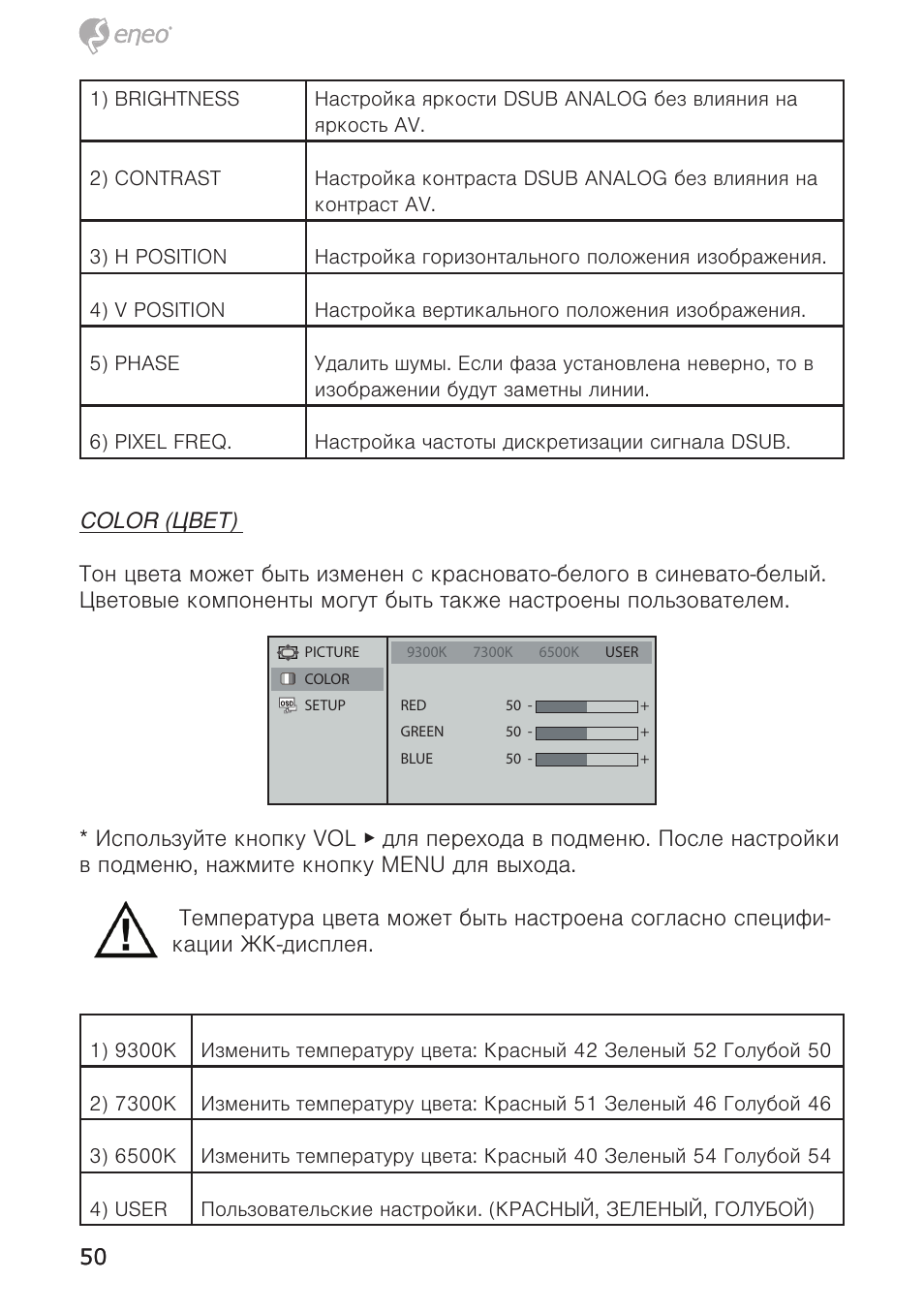 Eneo VMC-10.4LED-CM User Manual | Page 50 / 56