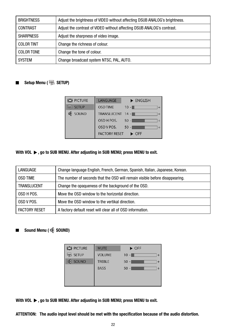 Eneo VMC-8LCD-CP01B User Manual | Page 22 / 56