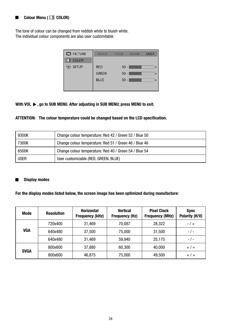 Eneo VMC-8LCD-CP01B User Manual | Page 24 / 56