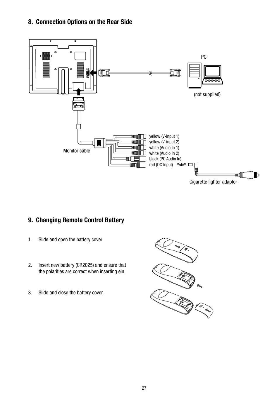 Eneo VMC-8LCD-CP01B User Manual | Page 27 / 56