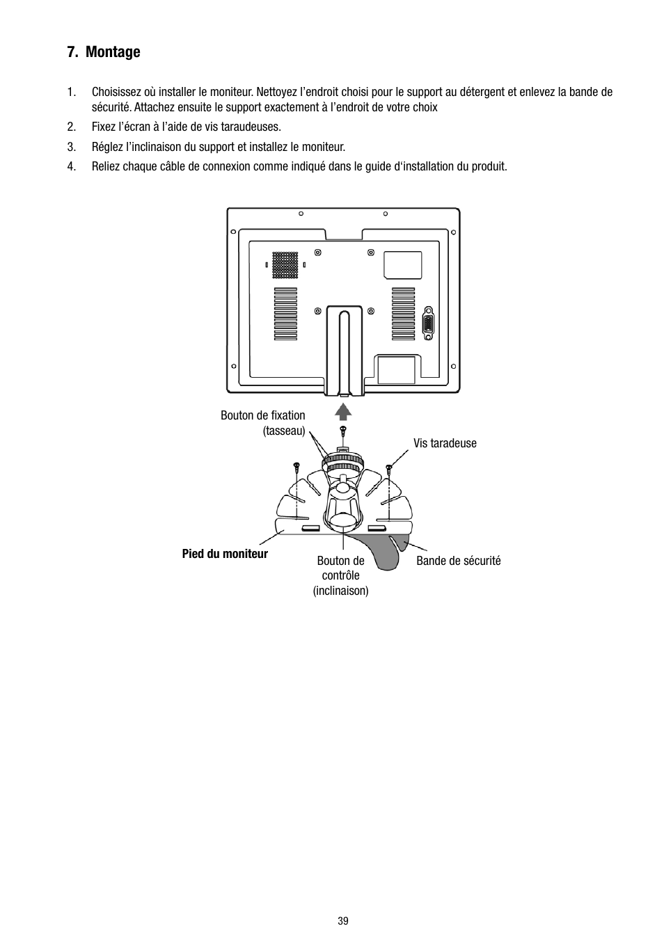 Montage | Eneo VMC-8LCD-CP01B User Manual | Page 39 / 56