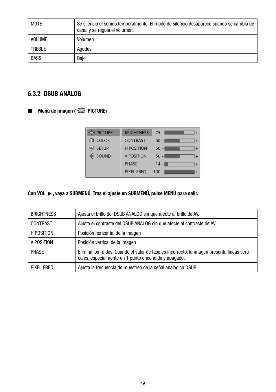 2 dsub analog | Eneo VMC-8LCD-CP01B User Manual | Page 49 / 56