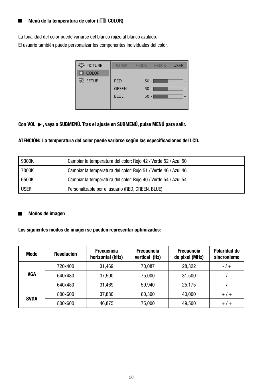 Eneo VMC-8LCD-CP01B User Manual | Page 50 / 56