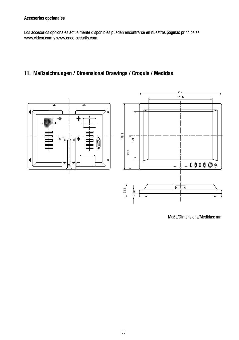 Eneo VMC-8LCD-CP01B User Manual | Page 55 / 56