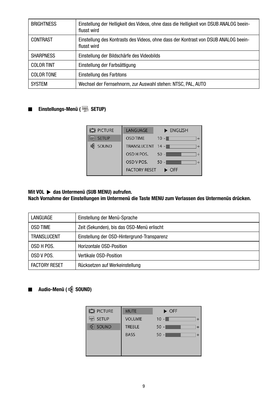 Eneo VMC-8LCD-CP01B User Manual | Page 9 / 56