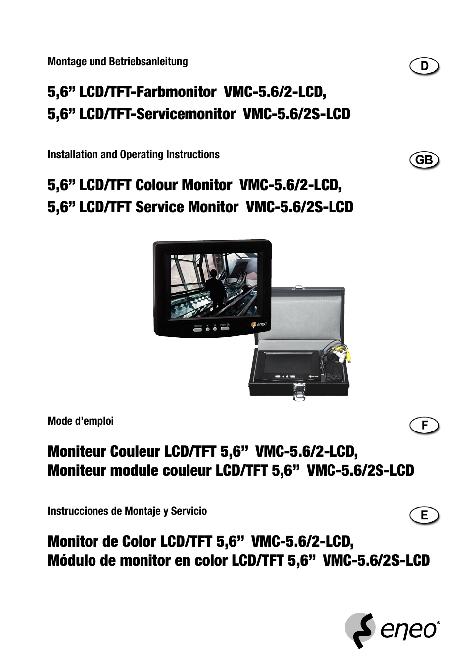 Eneo VMC-5.6/2S-LCD User Manual | 24 pages