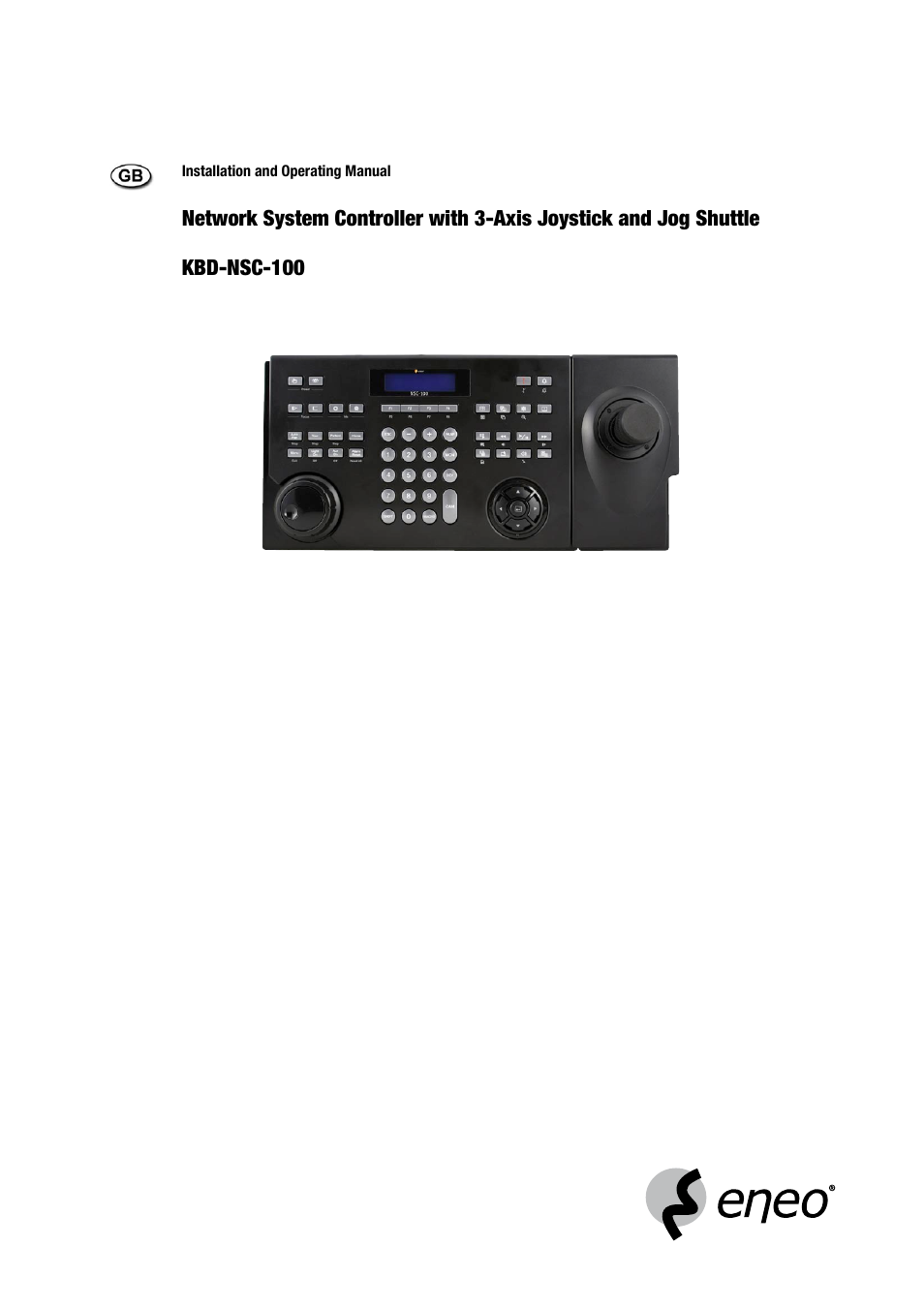 Eneo KBD-NSC-100 User Manual | 40 pages