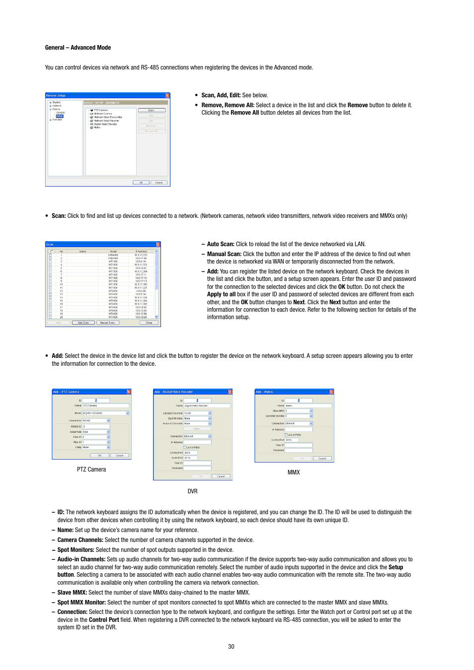 Eneo KBD-NSC-100 User Manual | Page 30 / 40