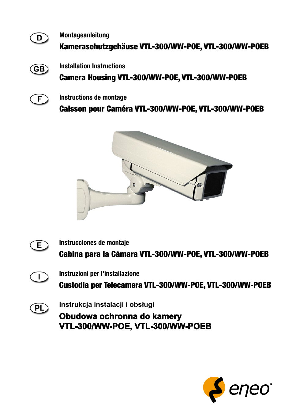 Eneo VTL-300/WW-POEB User Manual | 56 pages