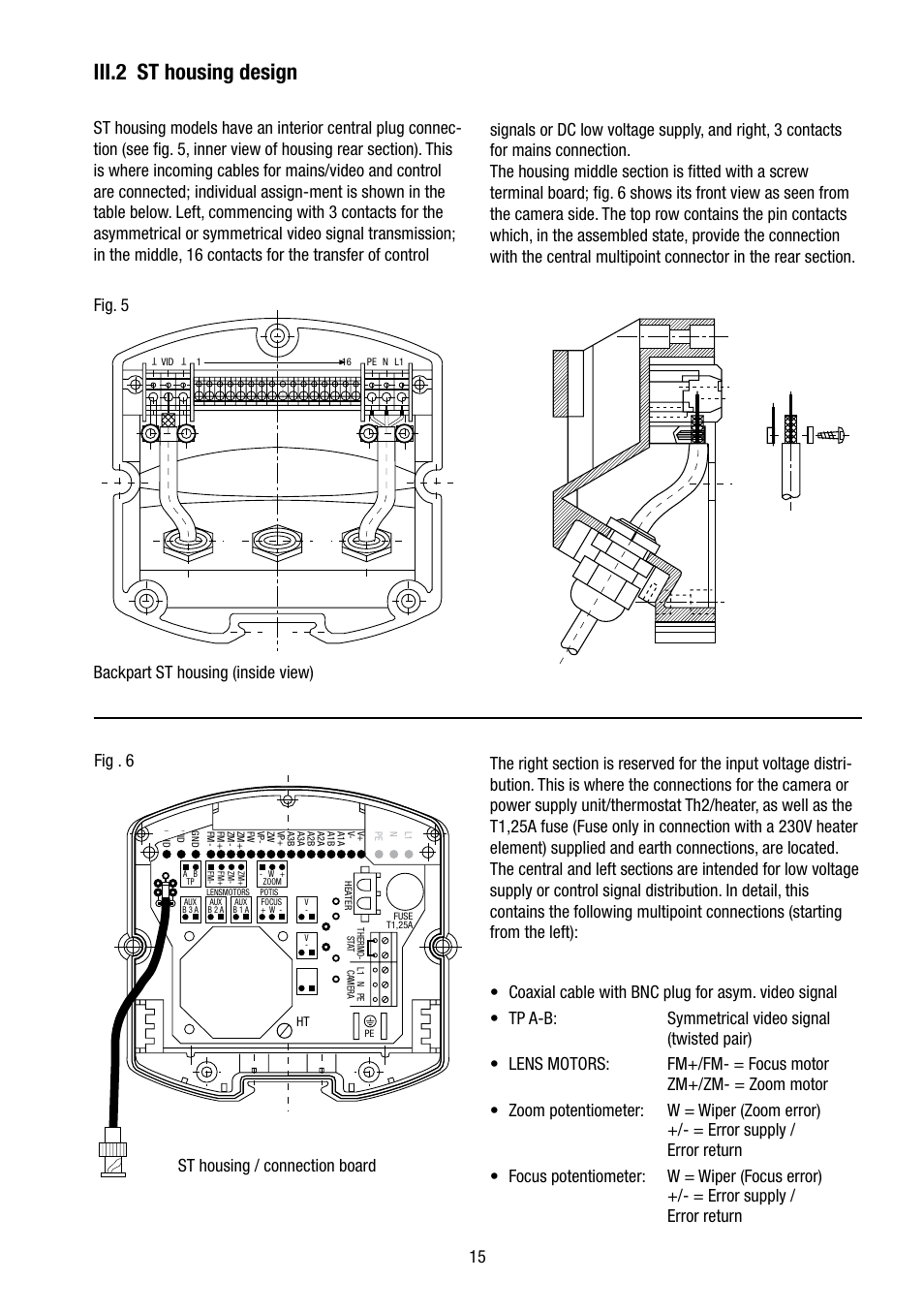 Iii.2 st housing design, Fig . 6 fig. 5 backpart st housing (inside view) | Eneo VHM/ECLKA-W User Manual | Page 15 / 40