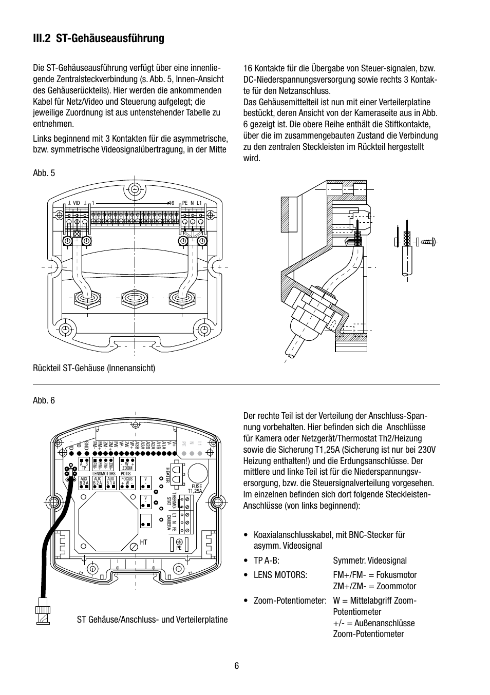 Iii.2 st-gehäuseausführung | Eneo VHM/ECLKA-W User Manual | Page 6 / 40