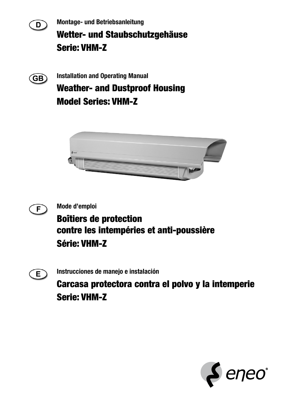 Eneo VHM/ZLB-W User Manual | 52 pages