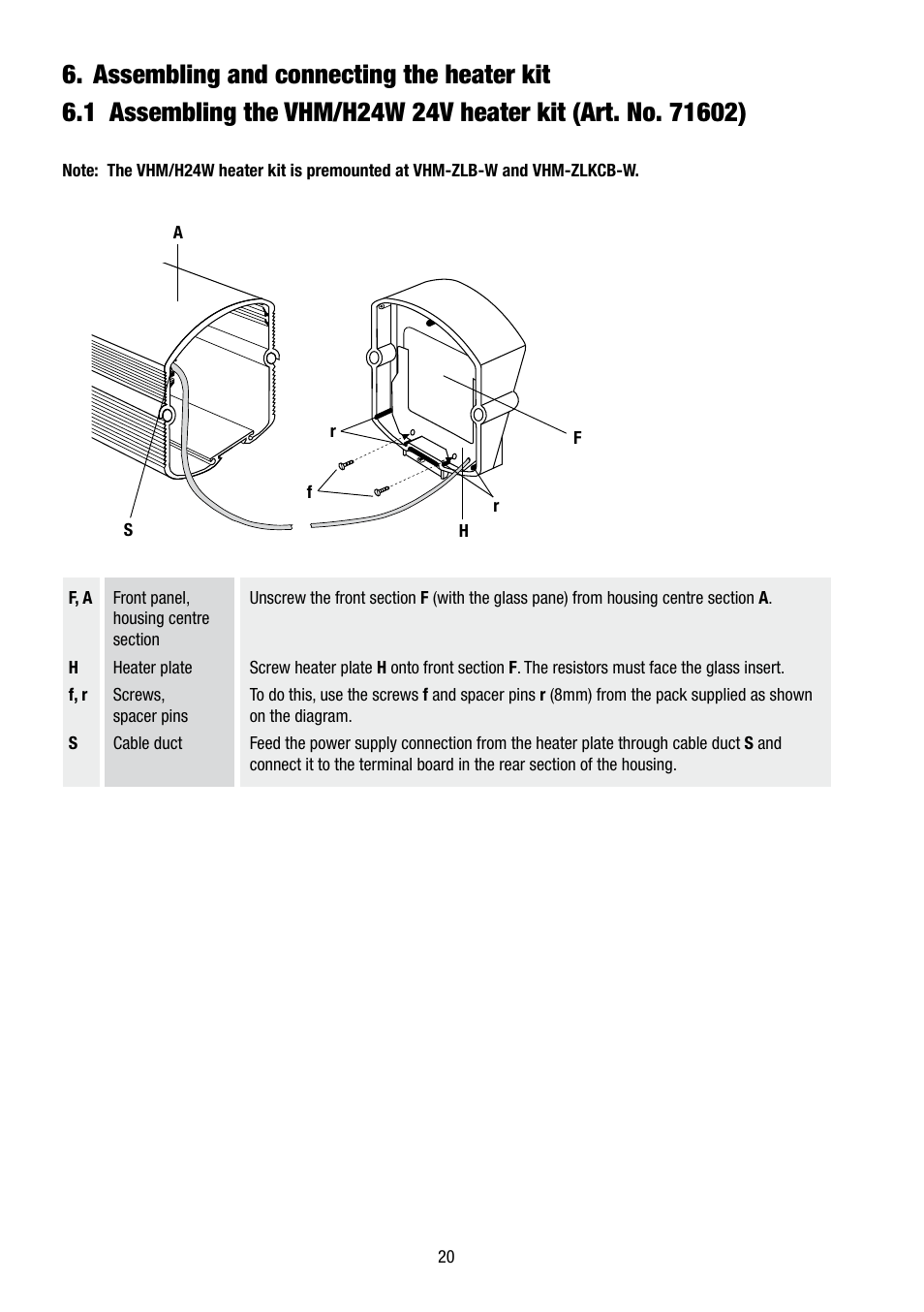 Eneo VHM/ZLB-W User Manual | Page 20 / 52