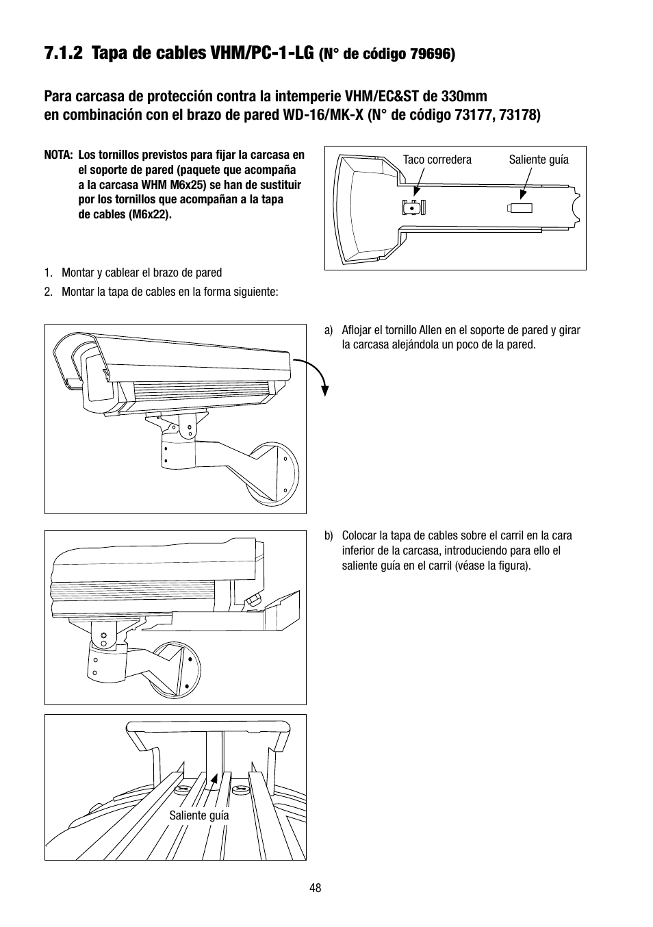 2 tapa de cables vhm/pc-1-lg | Eneo VHM/ZLB-W User Manual | Page 48 / 52