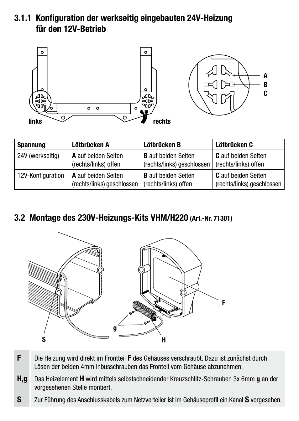 Eneo VHM/KV2 User Manual | Page 3 / 20