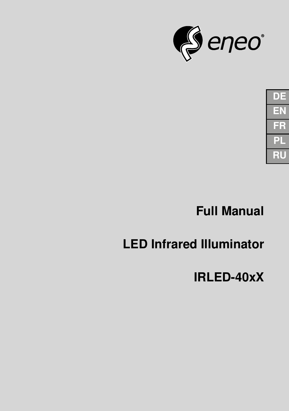 Eneo IRLED-401E User Manual | 52 pages