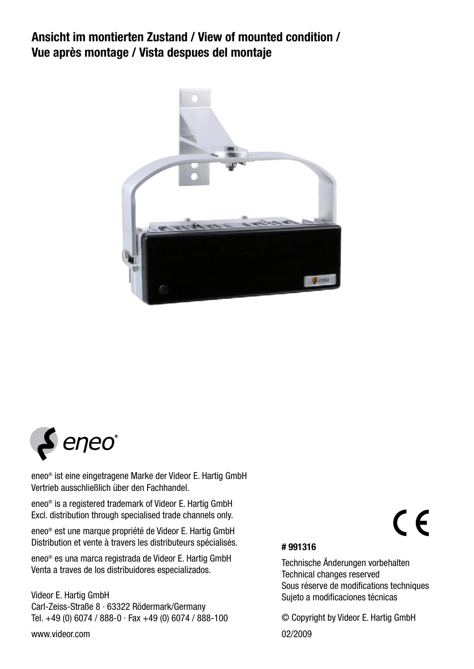 Eneo IR LED150-A-50 User Manual | Page 36 / 36