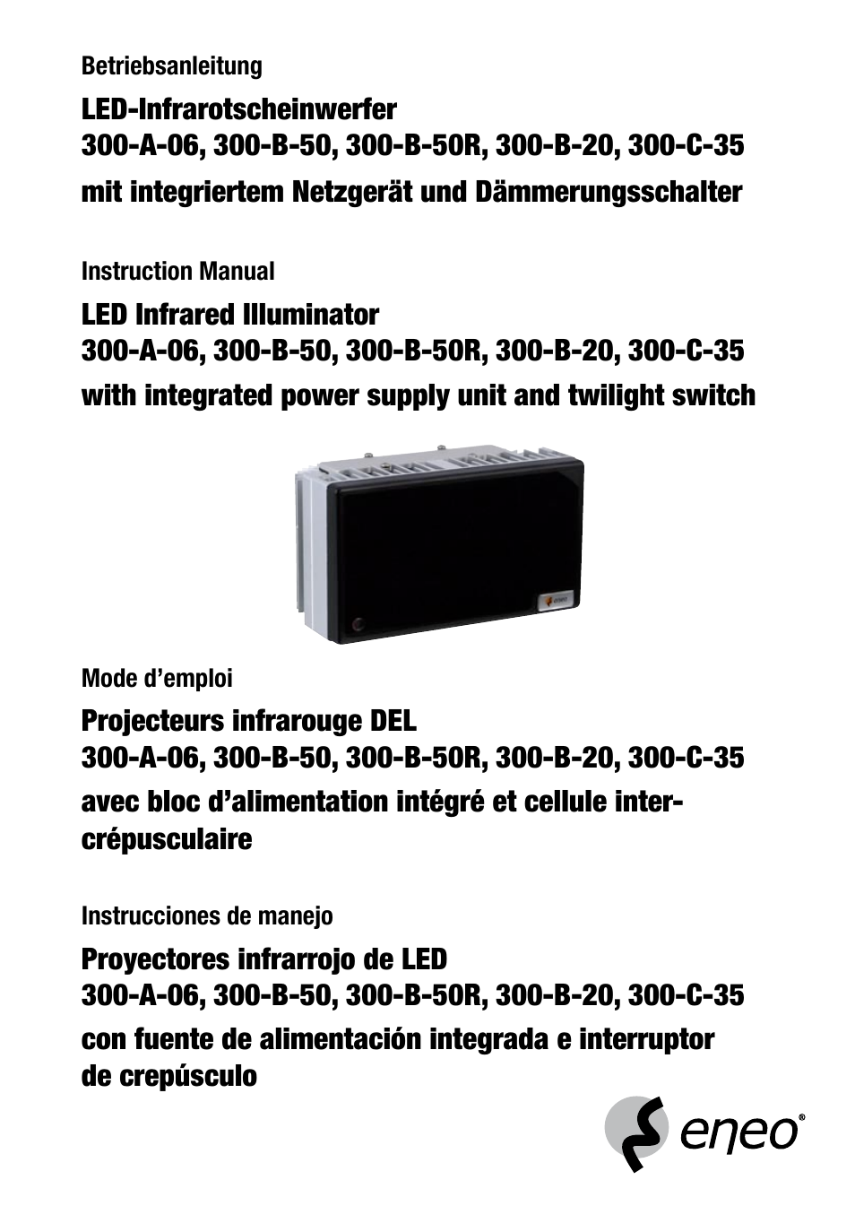 Eneo LED-WBSET User Manual | 36 pages