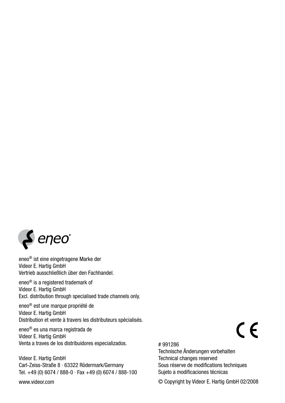 Eneo LED-WBSET User Manual | Page 36 / 36