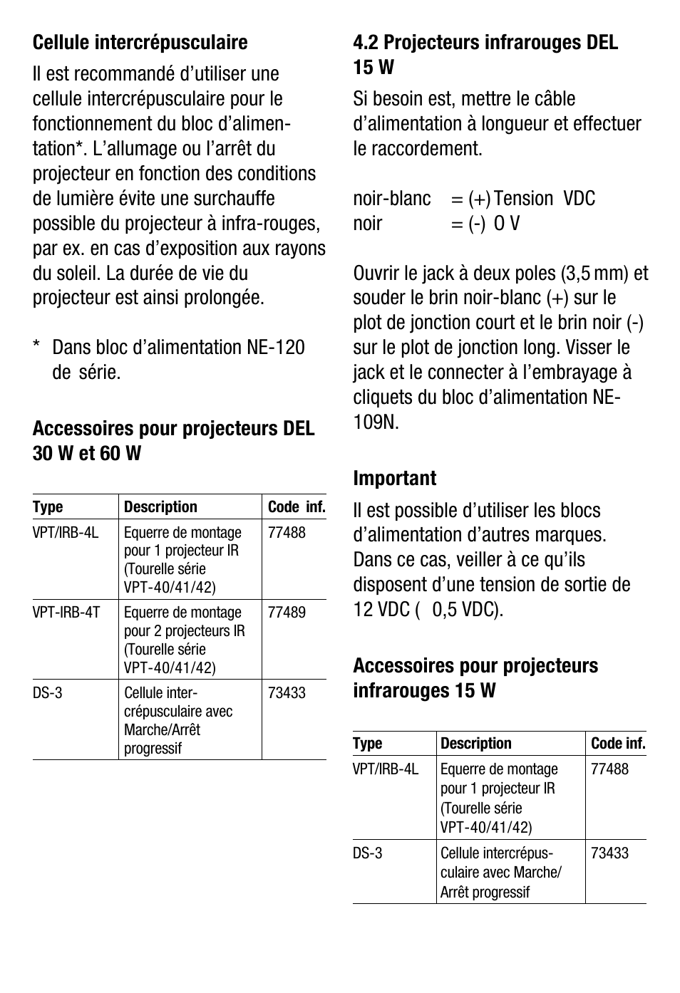 Eneo WFL-II/LED15-12 User Manual | Page 17 / 24