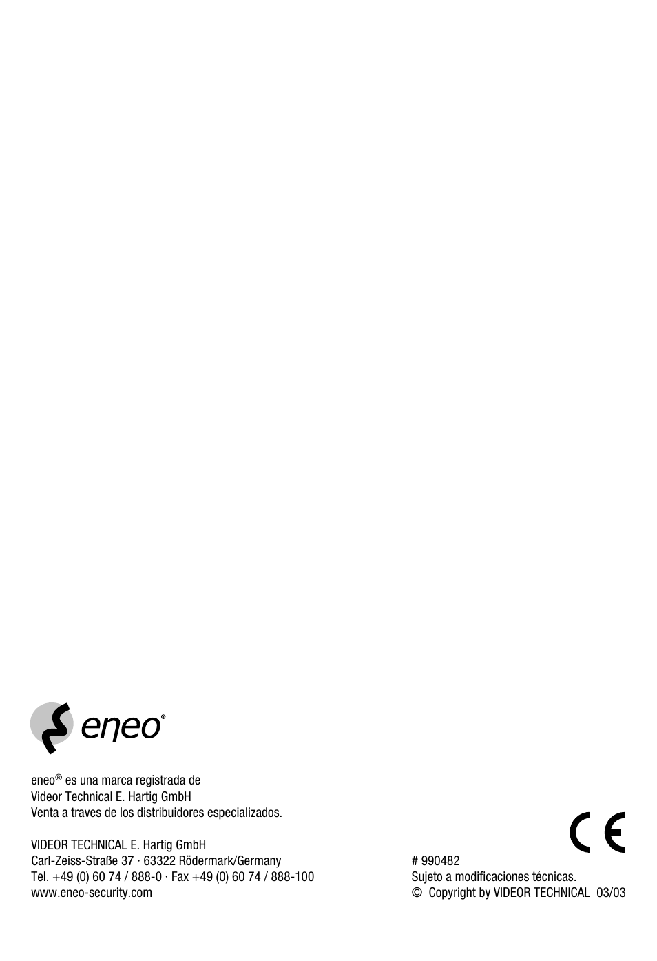 Eneo WFL-II/LED15-12 User Manual | Page 24 / 24