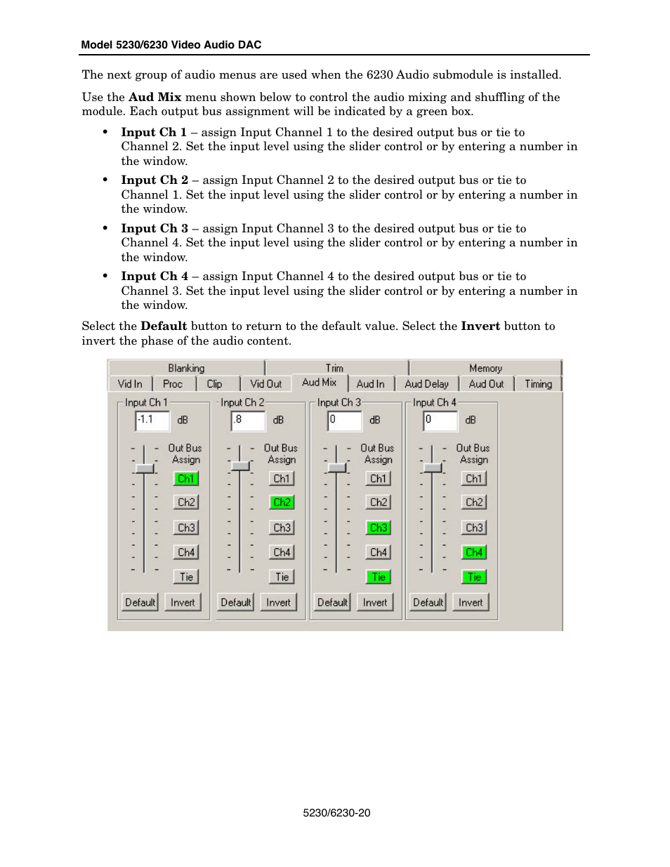 Ensemble Designs 5230 Digital to Analog Video Converter and Disembedder User Manual | Page 20 / 42