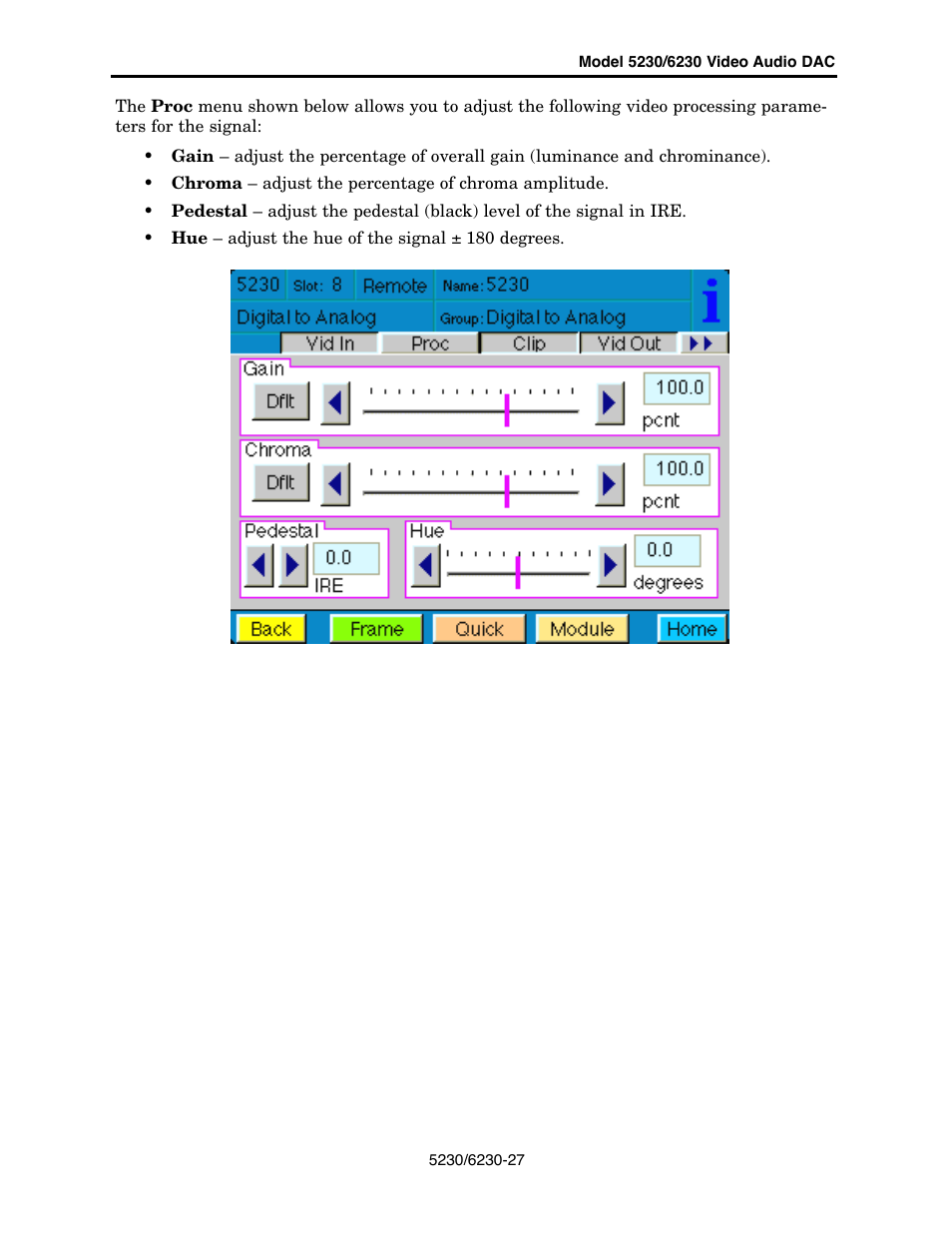 Ensemble Designs 5230 Digital to Analog Video Converter and Disembedder User Manual | Page 27 / 42
