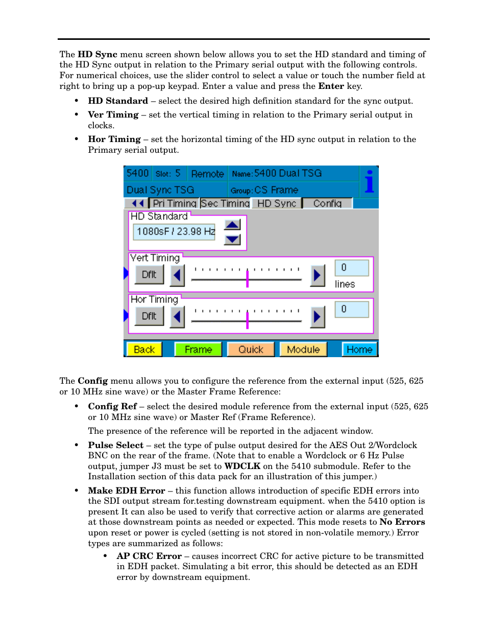 Ensemble Designs 5400 Dual Sync Generator and Test Signal Generator with HD Tri-Level Sync User Manual | Page 28 / 42