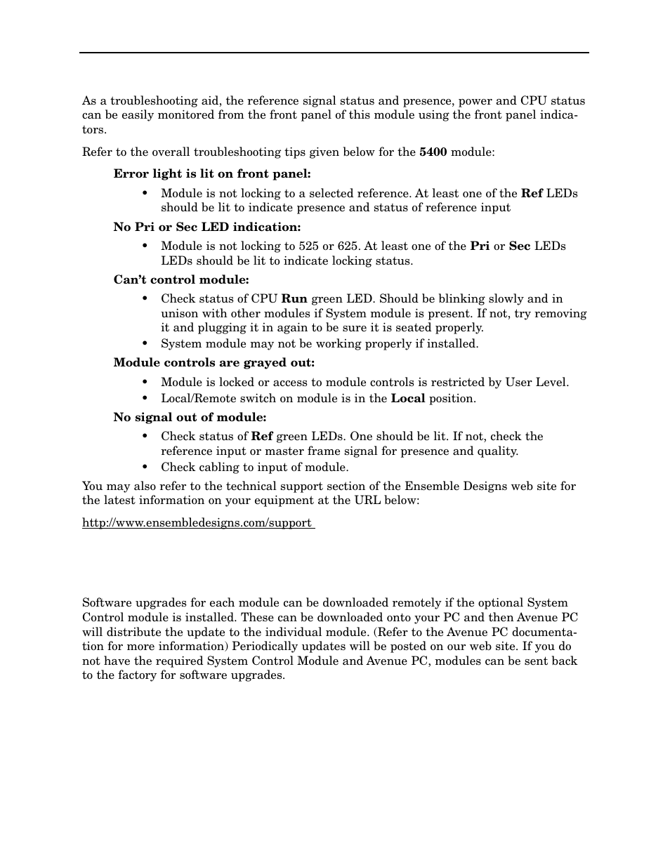 Ensemble Designs 5400 Dual Sync Generator and Test Signal Generator with HD Tri-Level Sync User Manual | Page 30 / 42