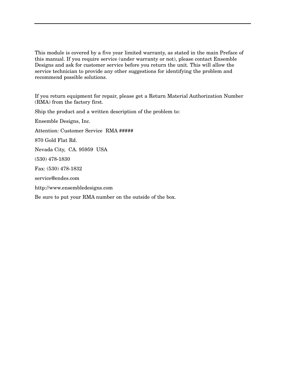 Ensemble Designs 5400 Dual Sync Generator and Test Signal Generator with HD Tri-Level Sync User Manual | Page 31 / 42