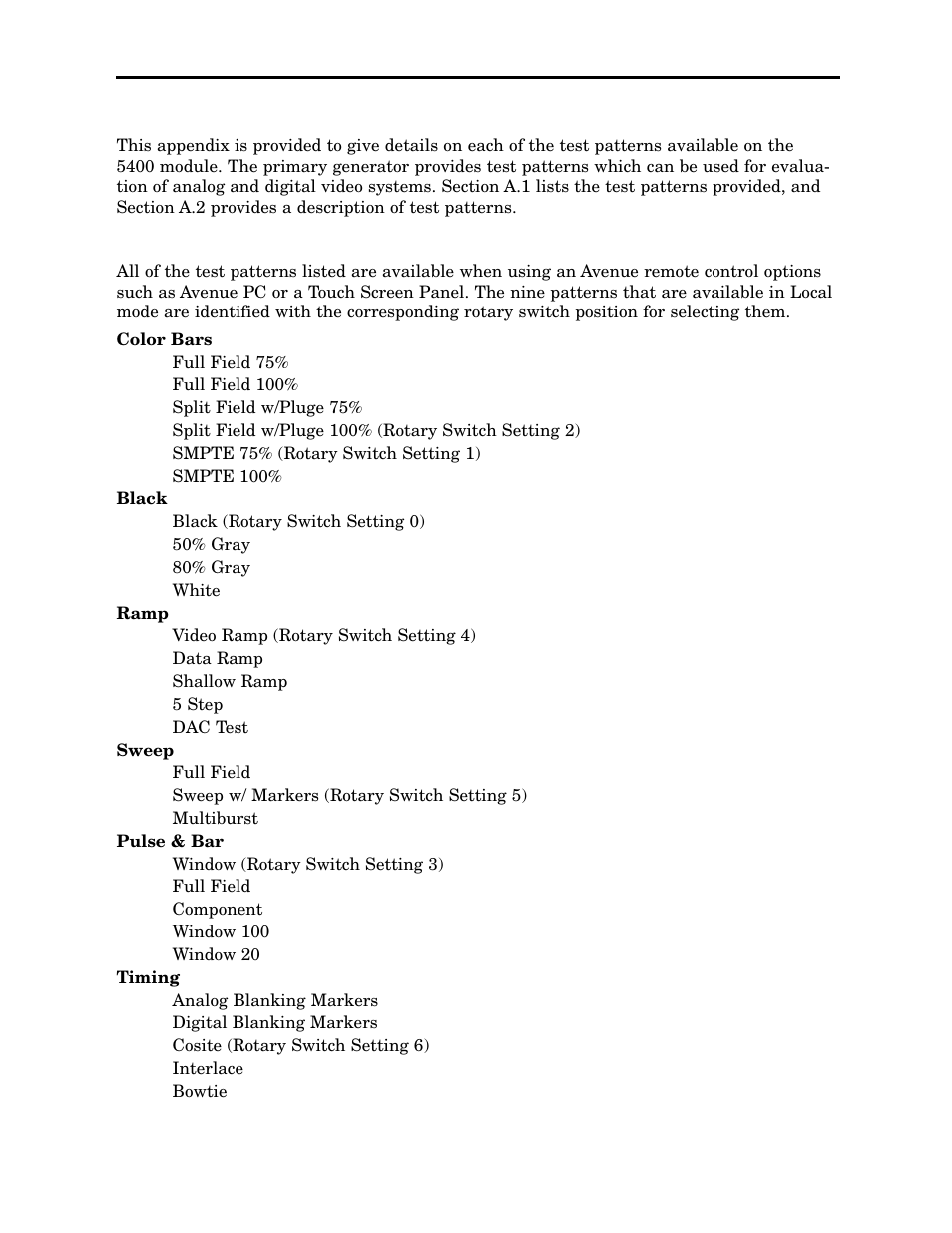 Ensemble Designs 5400 Dual Sync Generator and Test Signal Generator with HD Tri-Level Sync User Manual | Page 35 / 42