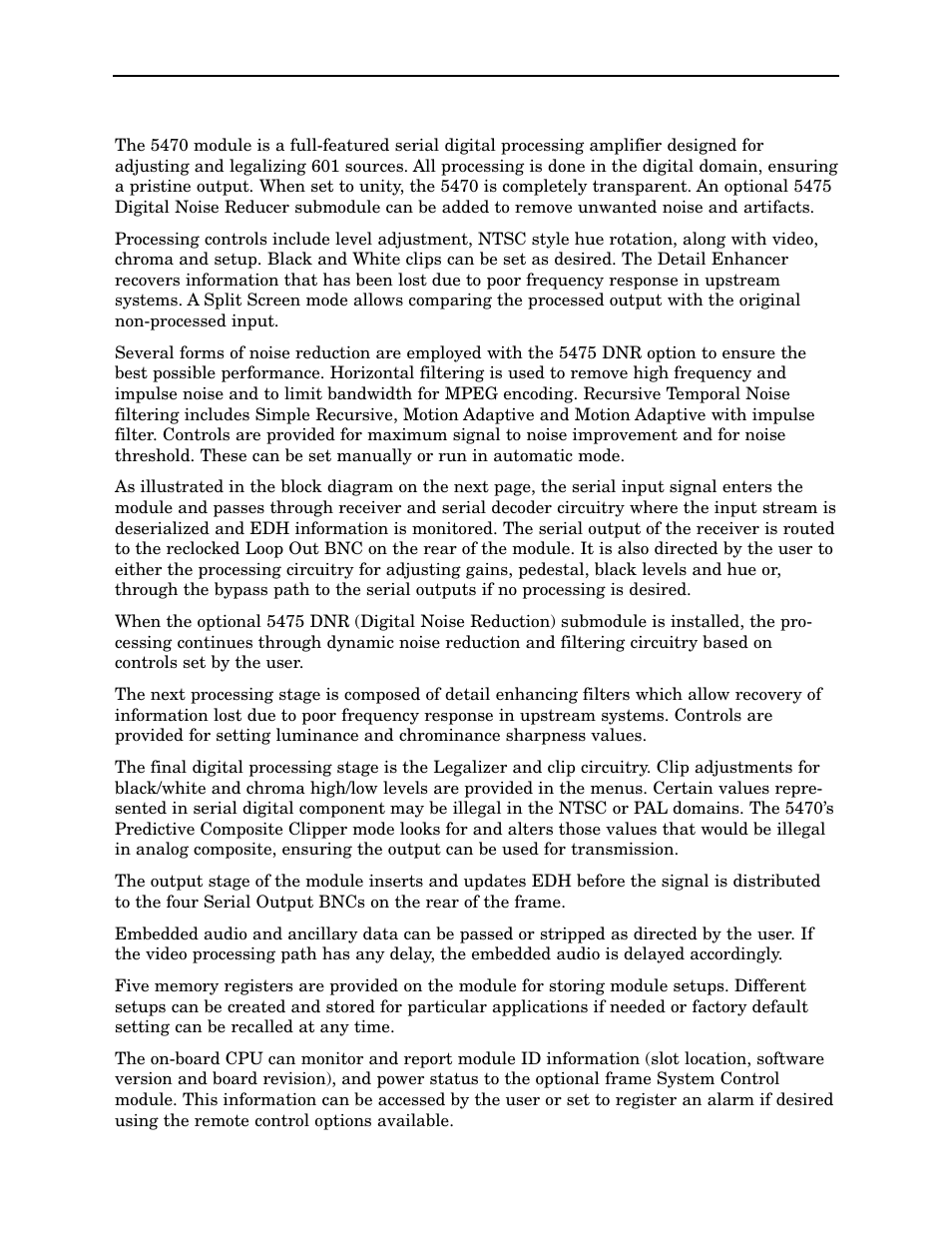Ensemble Designs 5470 Digital Processing Amplifier and Legalizer User Manual | Page 2 / 32