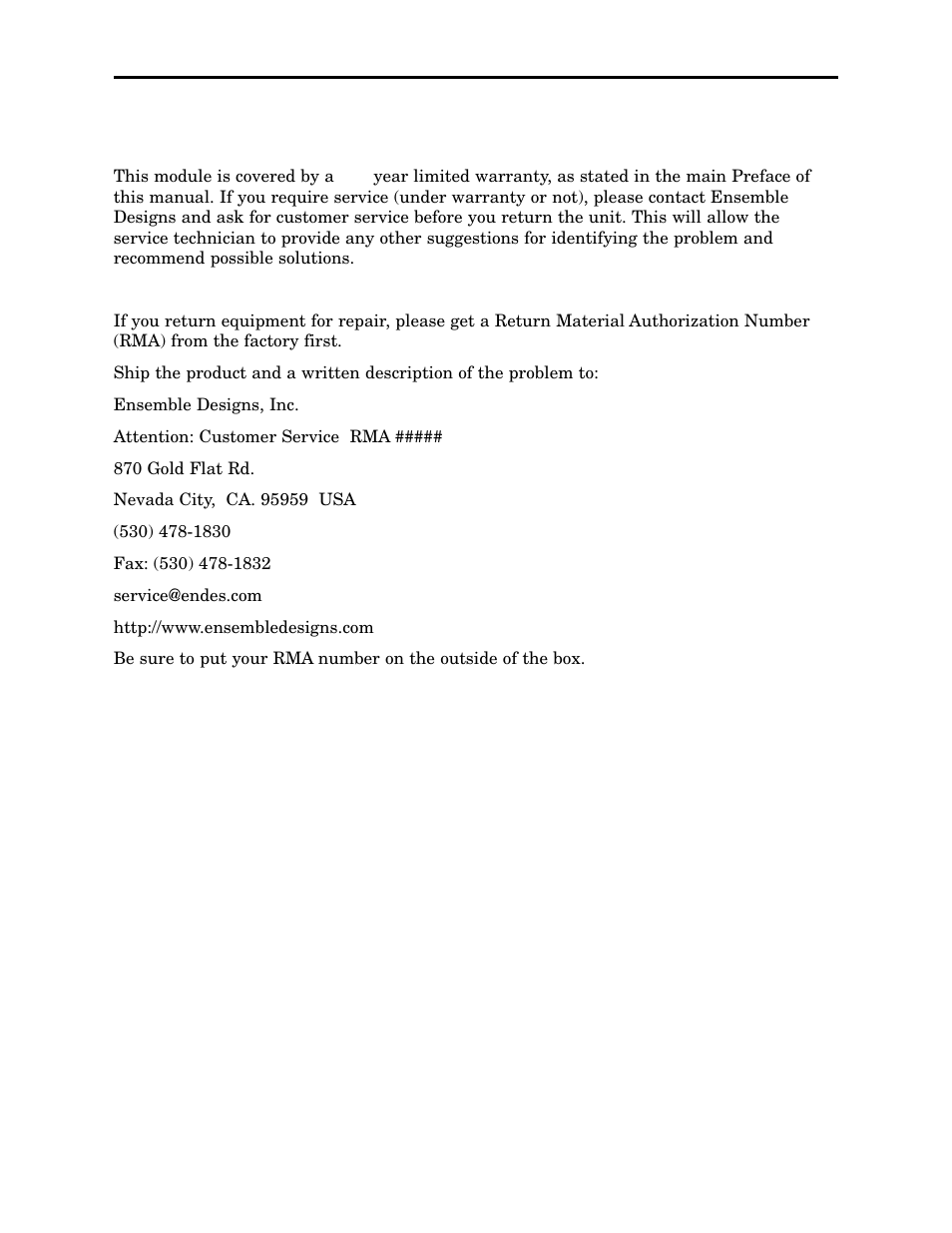 Ensemble Designs 5470 Digital Processing Amplifier and Legalizer User Manual | Page 31 / 32