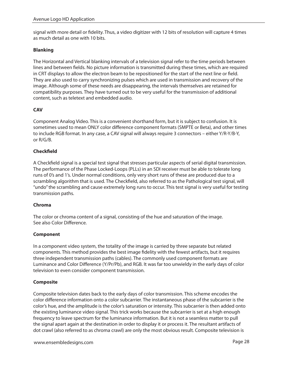 Ensemble Designs 7420 HD/SD Logo Inserter User Manual | Page 28 / 36