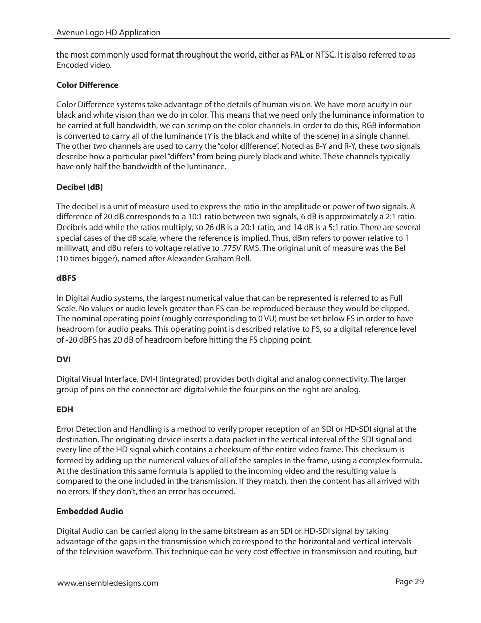 Ensemble Designs 7420 HD/SD Logo Inserter User Manual | Page 29 / 36