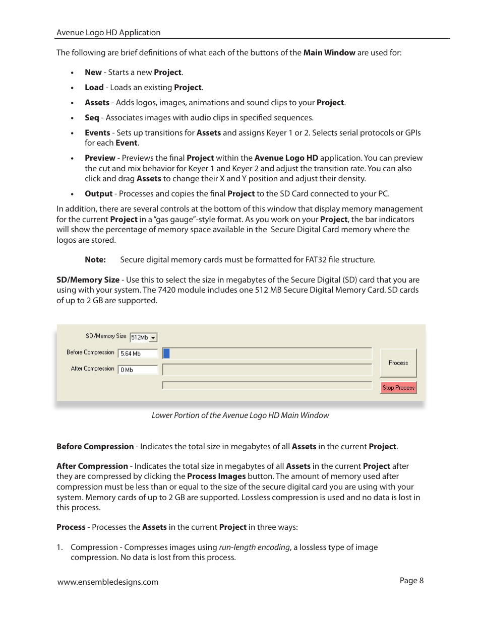 Ensemble Designs 7420 HD/SD Logo Inserter User Manual | Page 8 / 36
