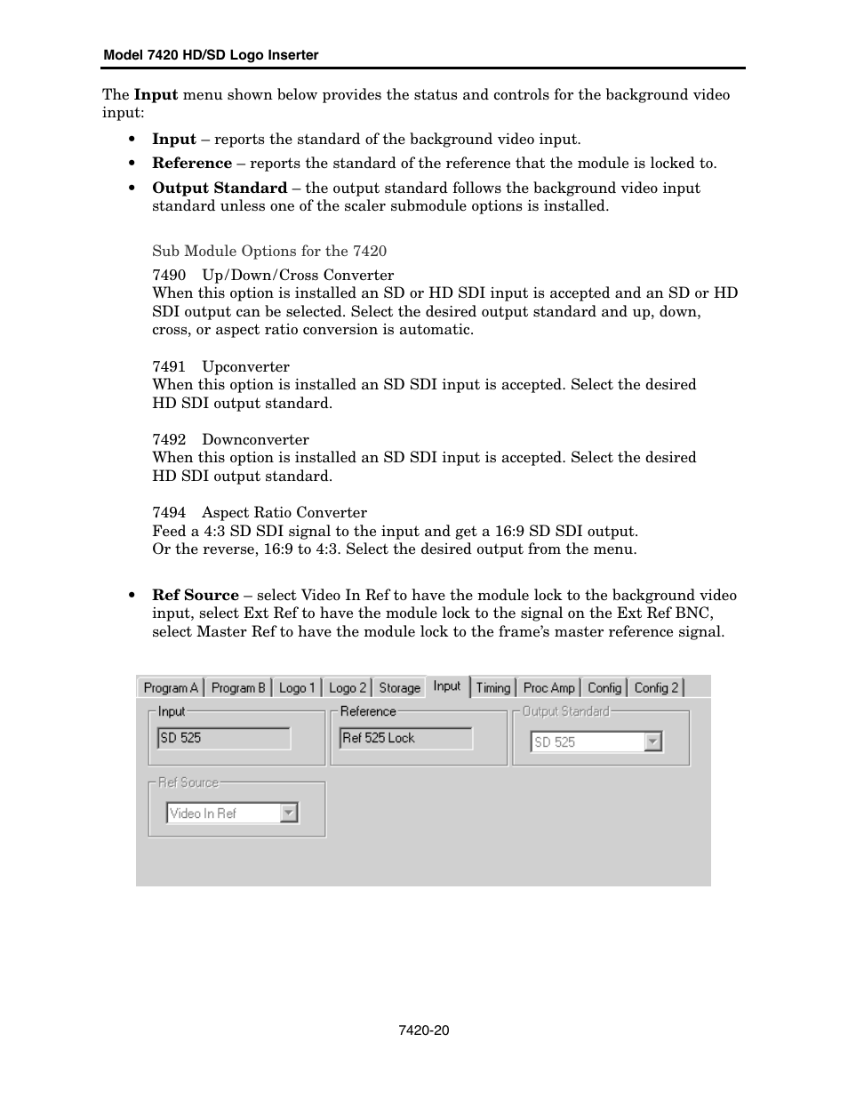 Ensemble Designs 7420 HD/SD Logo Inserter User Manual | Page 20 / 40