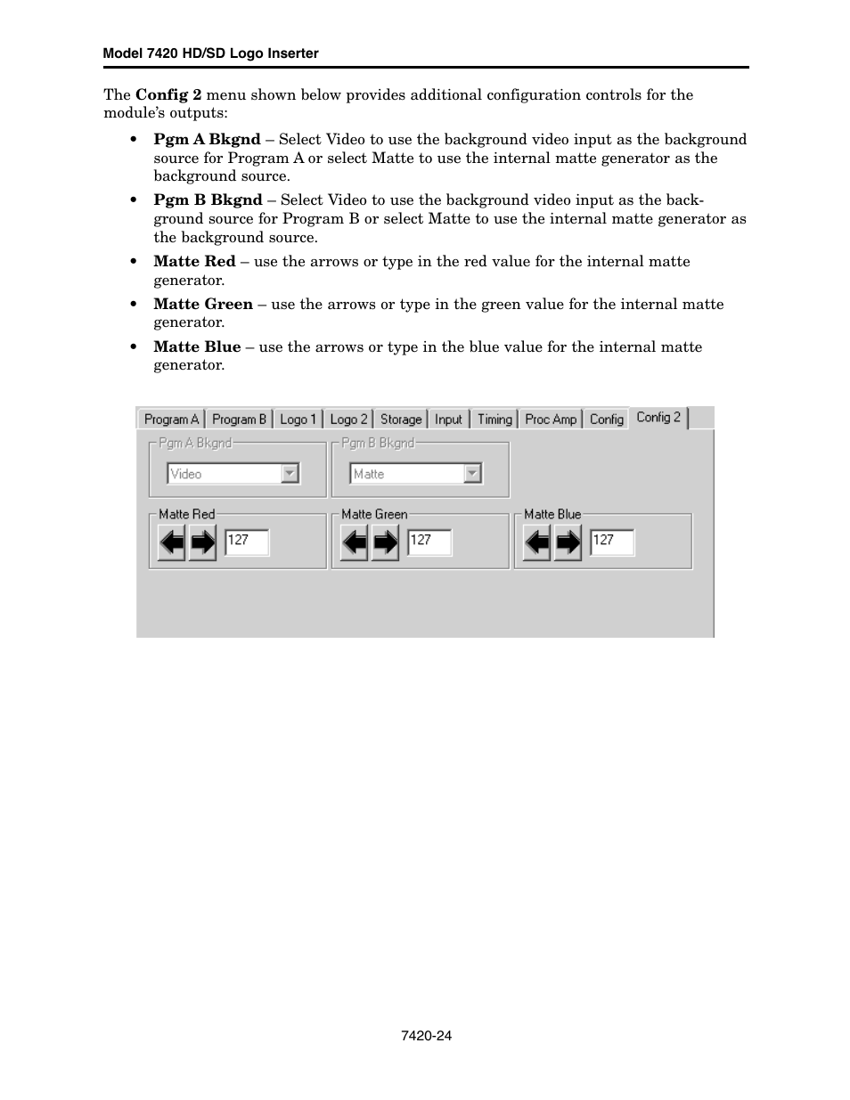 Ensemble Designs 7420 HD/SD Logo Inserter User Manual | Page 24 / 40