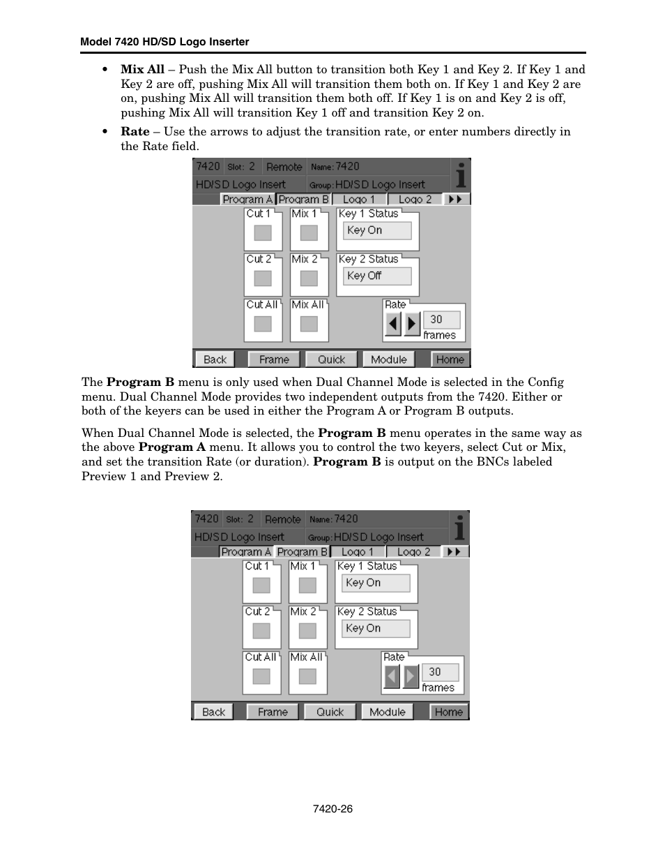 Ensemble Designs 7420 HD/SD Logo Inserter User Manual | Page 26 / 40