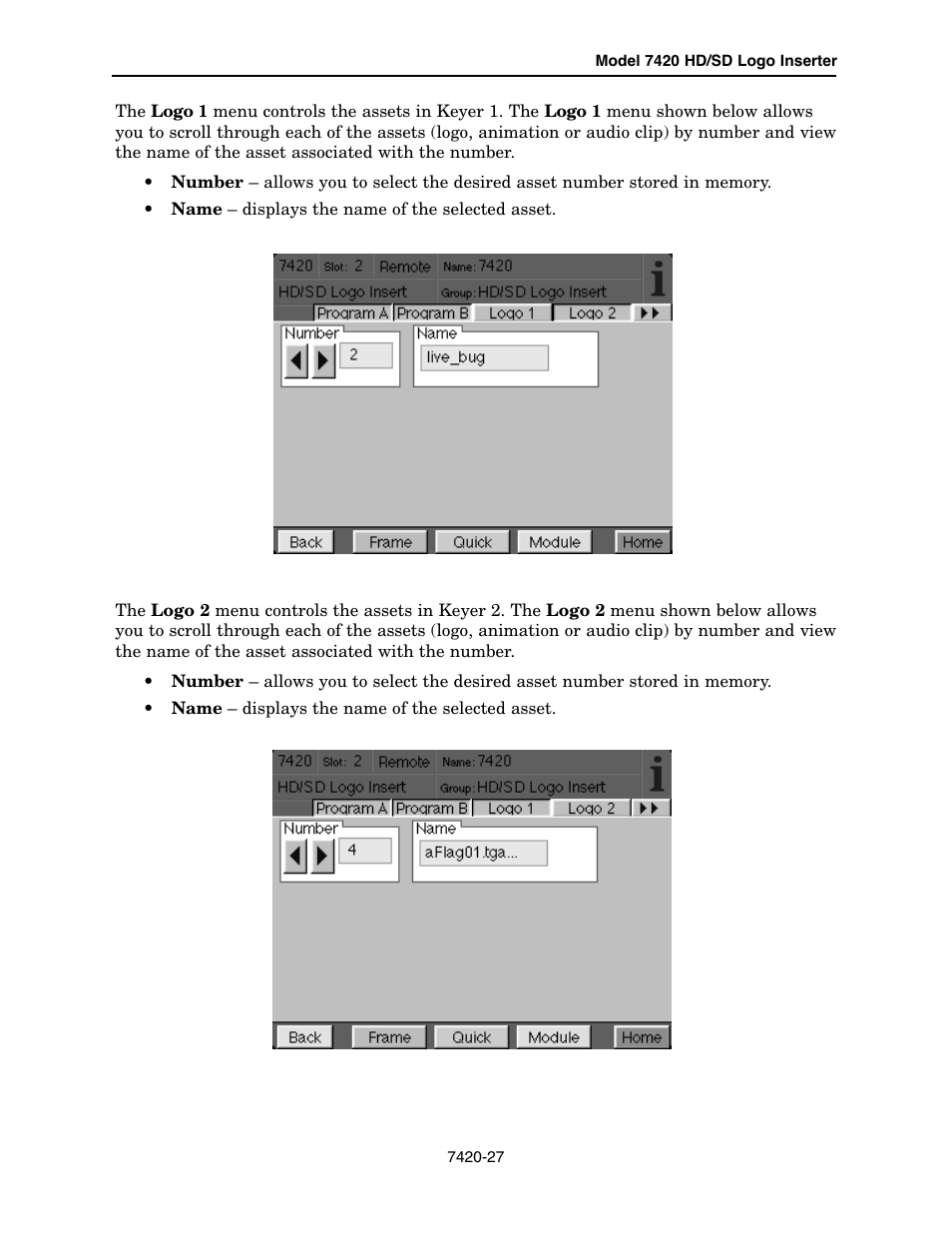 Ensemble Designs 7420 HD/SD Logo Inserter User Manual | Page 27 / 40