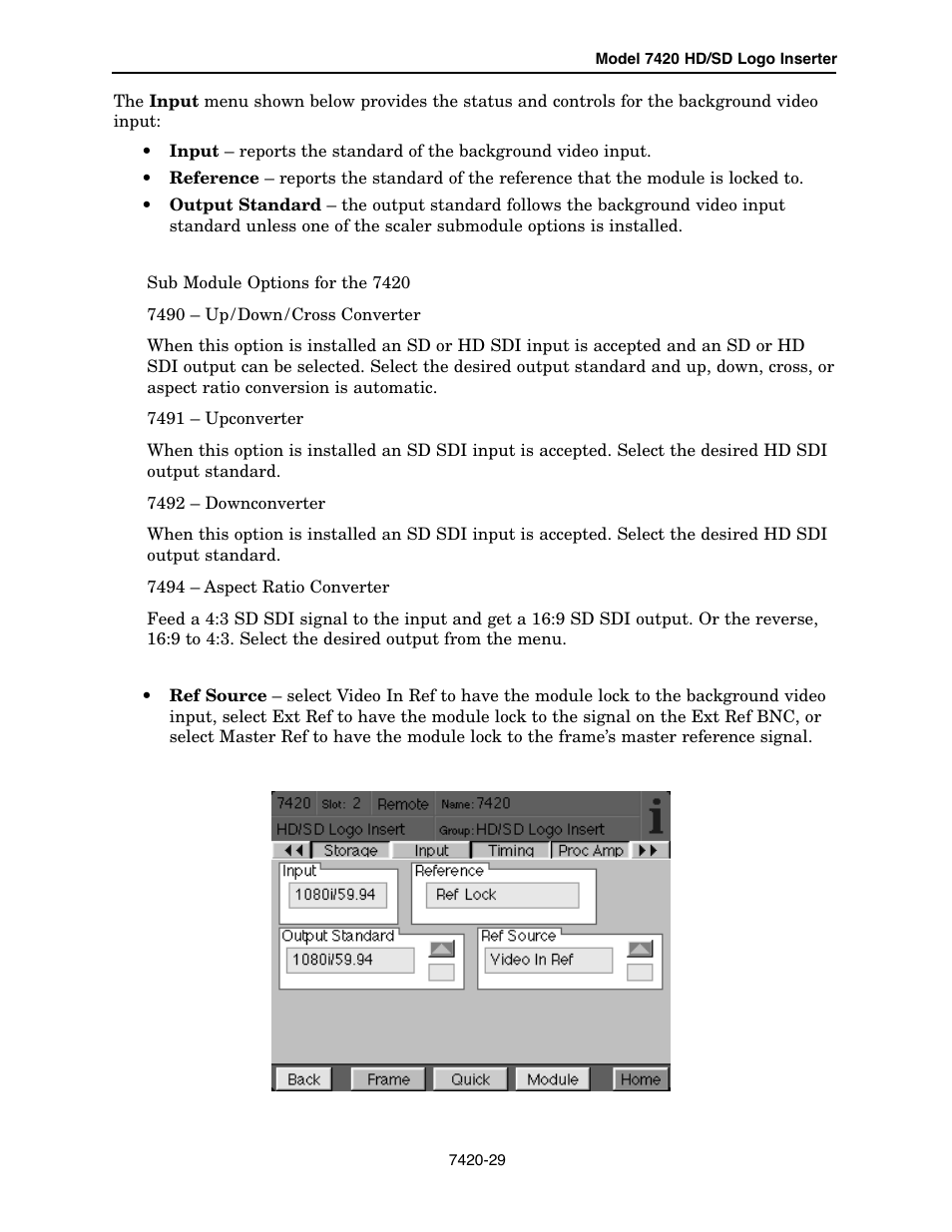 Ensemble Designs 7420 HD/SD Logo Inserter User Manual | Page 29 / 40