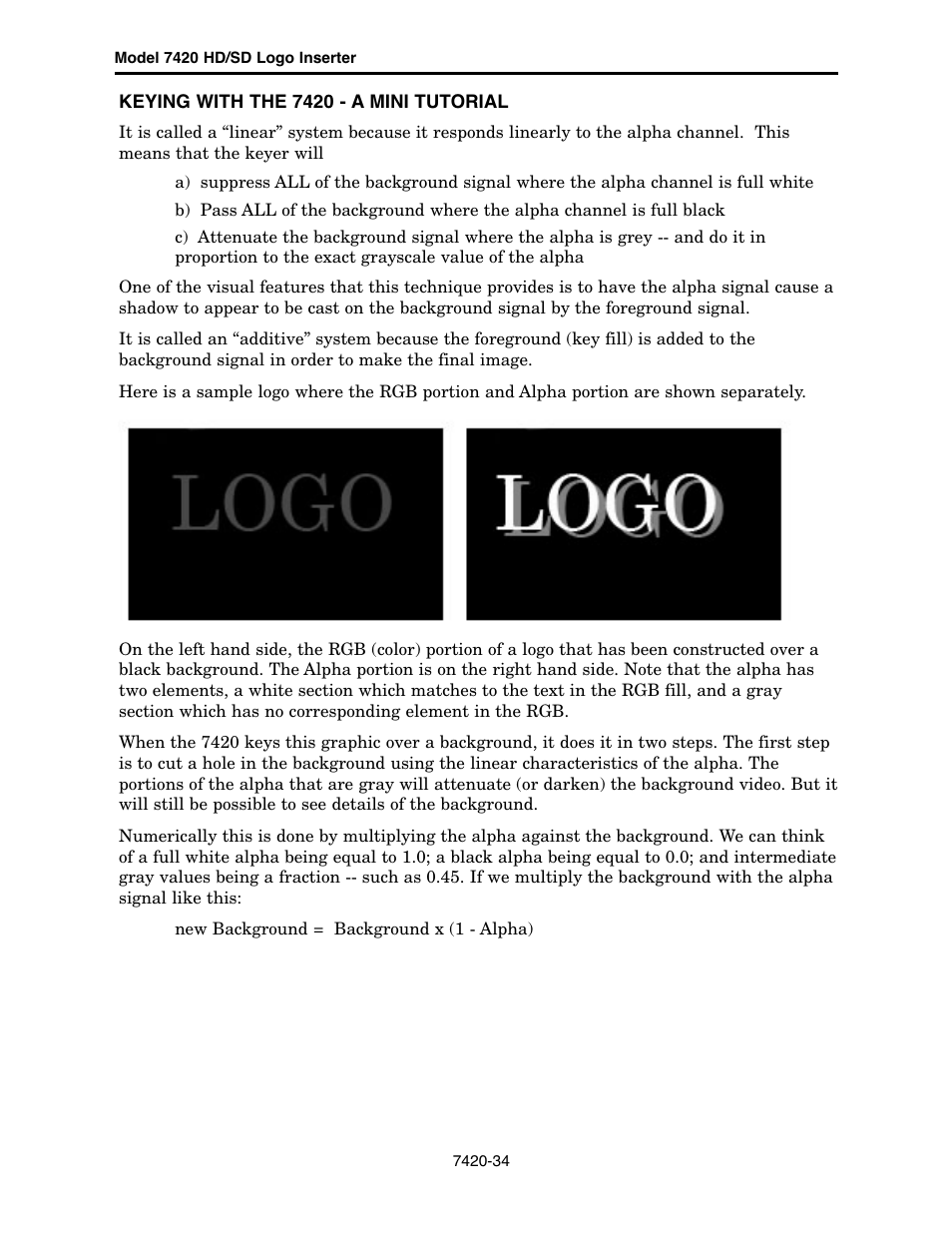 Ensemble Designs 7420 HD/SD Logo Inserter User Manual | Page 34 / 40