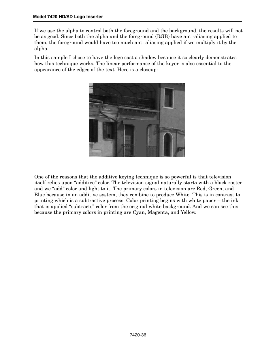 Ensemble Designs 7420 HD/SD Logo Inserter User Manual | Page 36 / 40