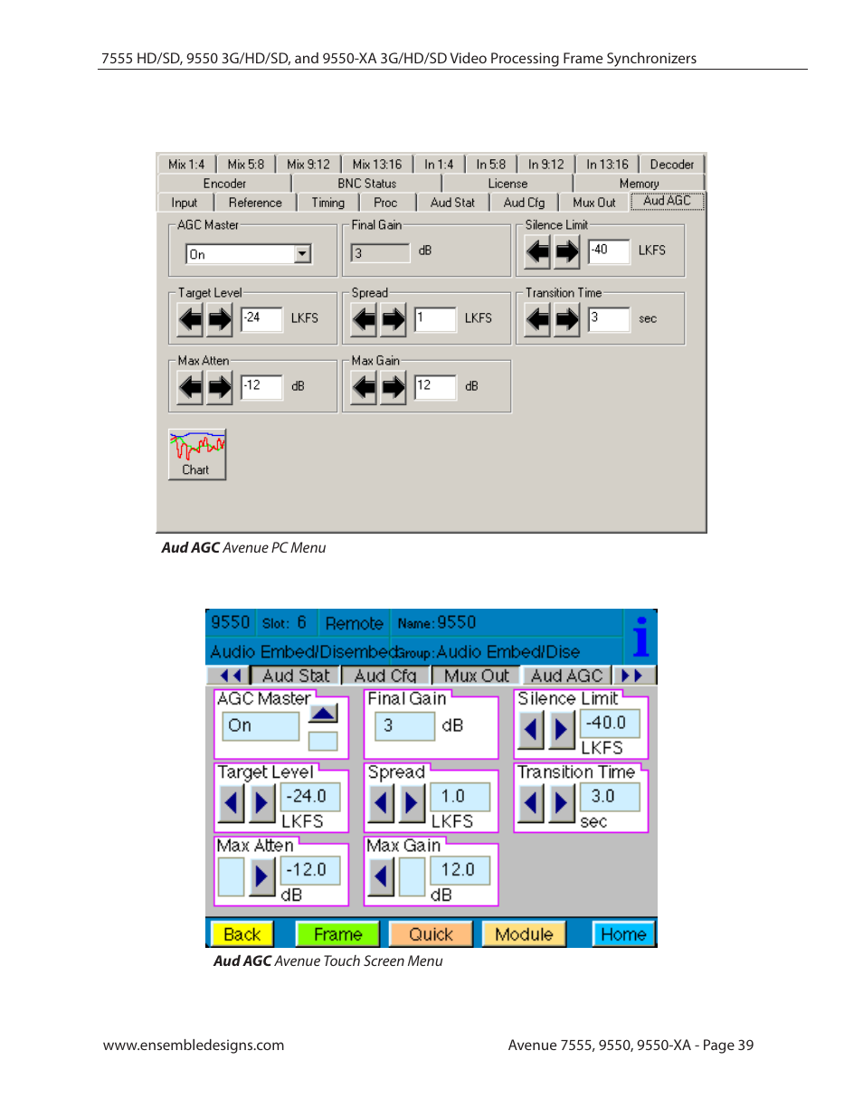 Ensemble Designs 7555 HD / SD Video Processing Frame Synchronizer User Manual | Page 39 / 70