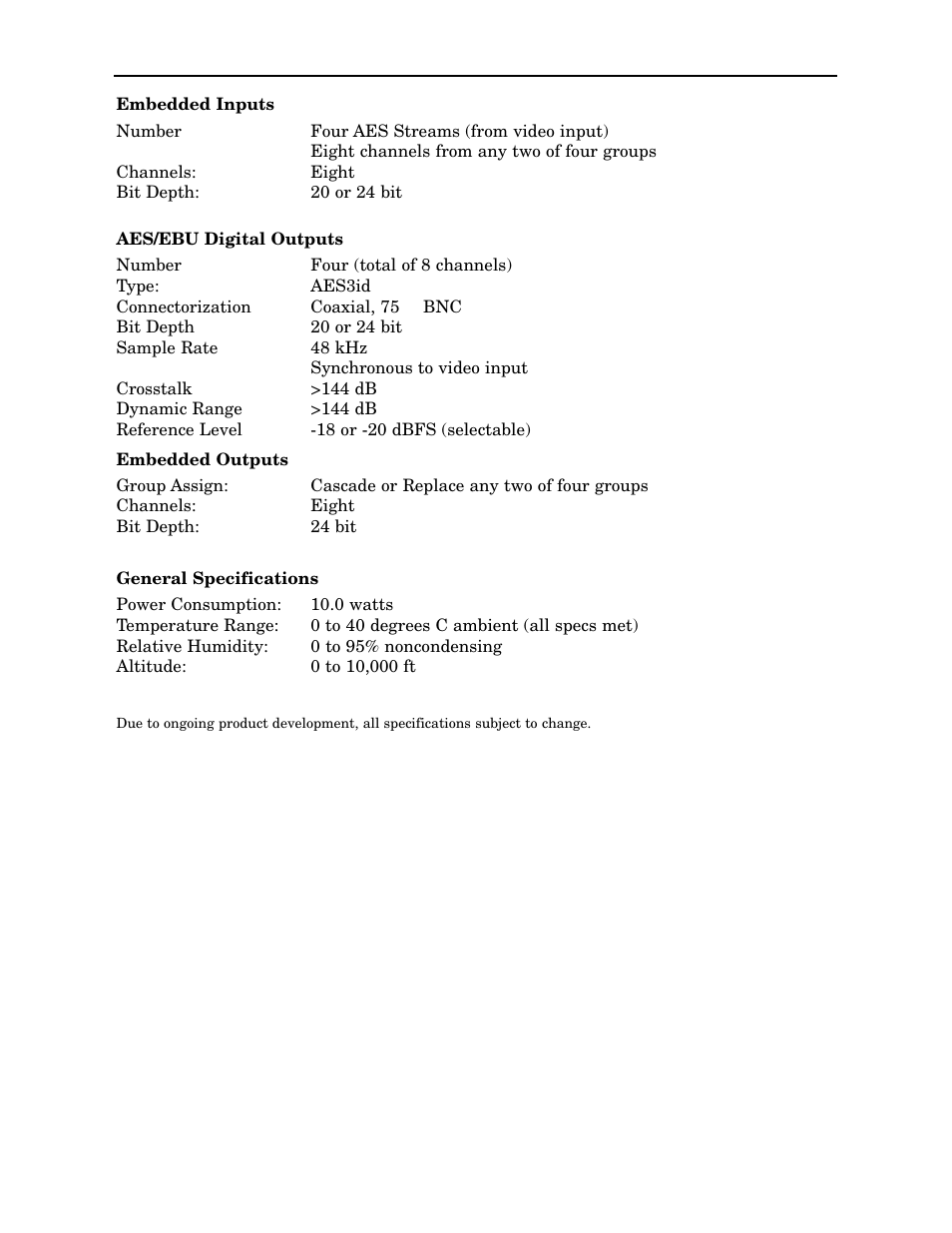 Ensemble Designs 7600 HD/SD Embedder/Disembedder User Manual | Page 30 / 30