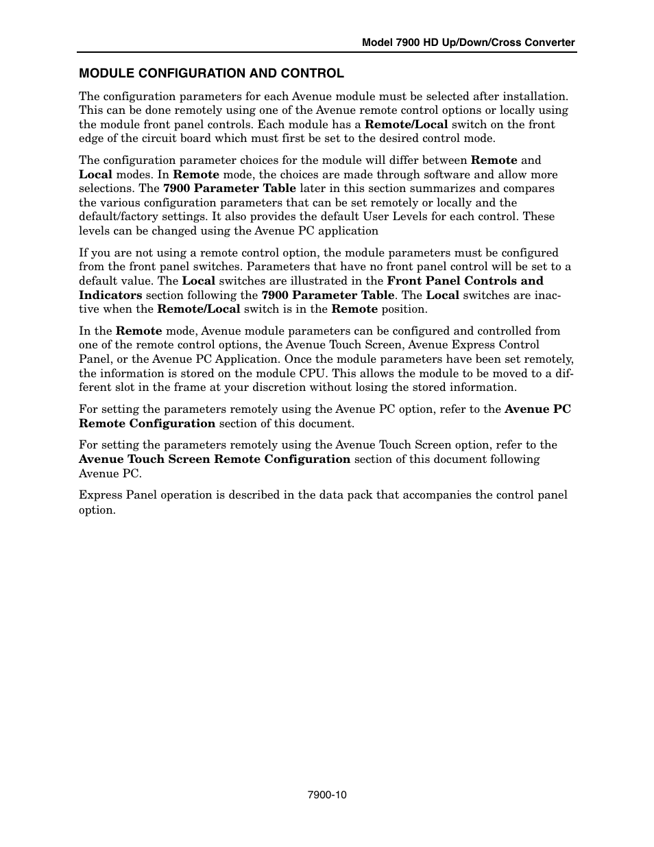 Ensemble Designs 7900 HD Up/Down/Cross Converter User Manual | Page 10 / 47