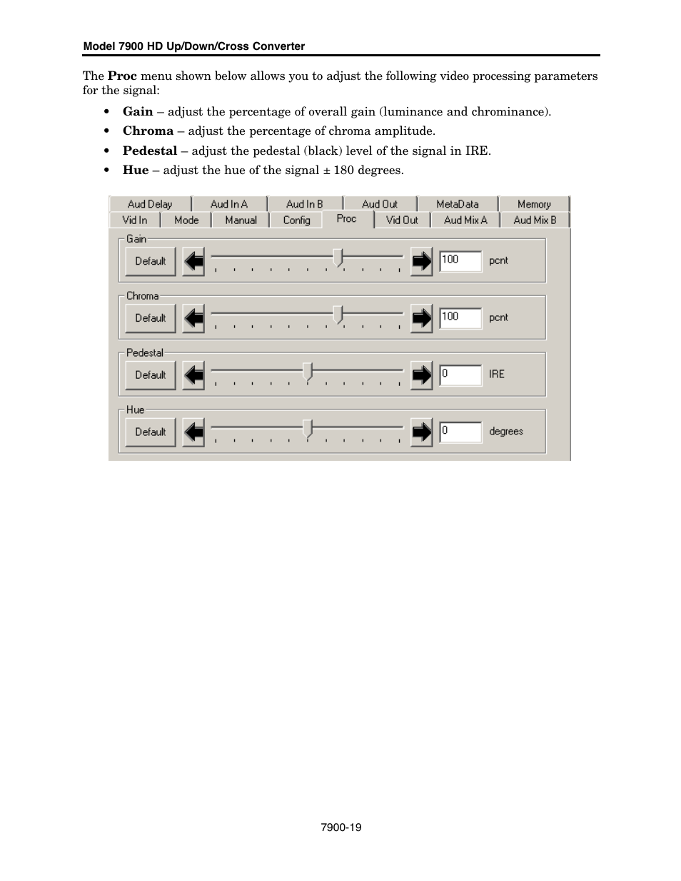 Ensemble Designs 7900 HD Up/Down/Cross Converter User Manual | Page 19 / 47